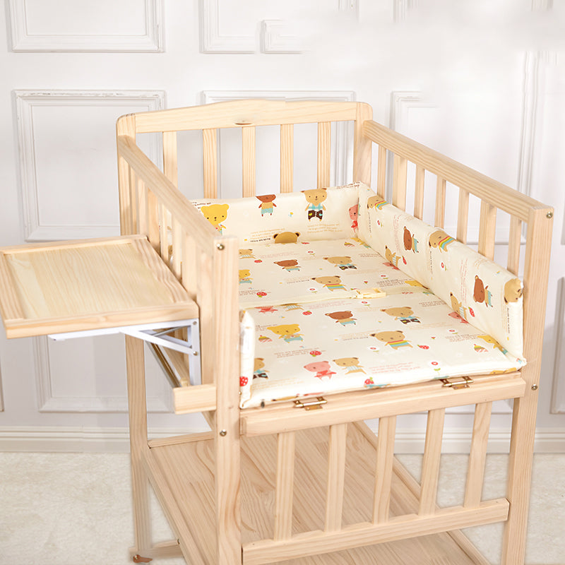 Home Changing Table Wooden Baby Changing Table with Safety Rails