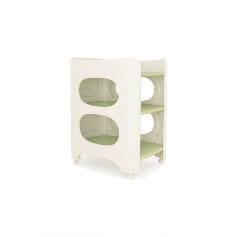 Modern Arch Top Baby Changing Table Shelf Changing Table With Safety Rails