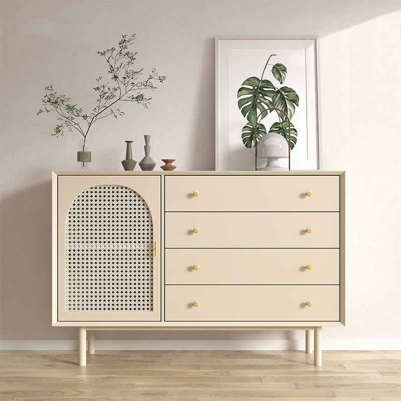 Contemporary Dining Server Dining Room Sideboard with Drawers and Storage