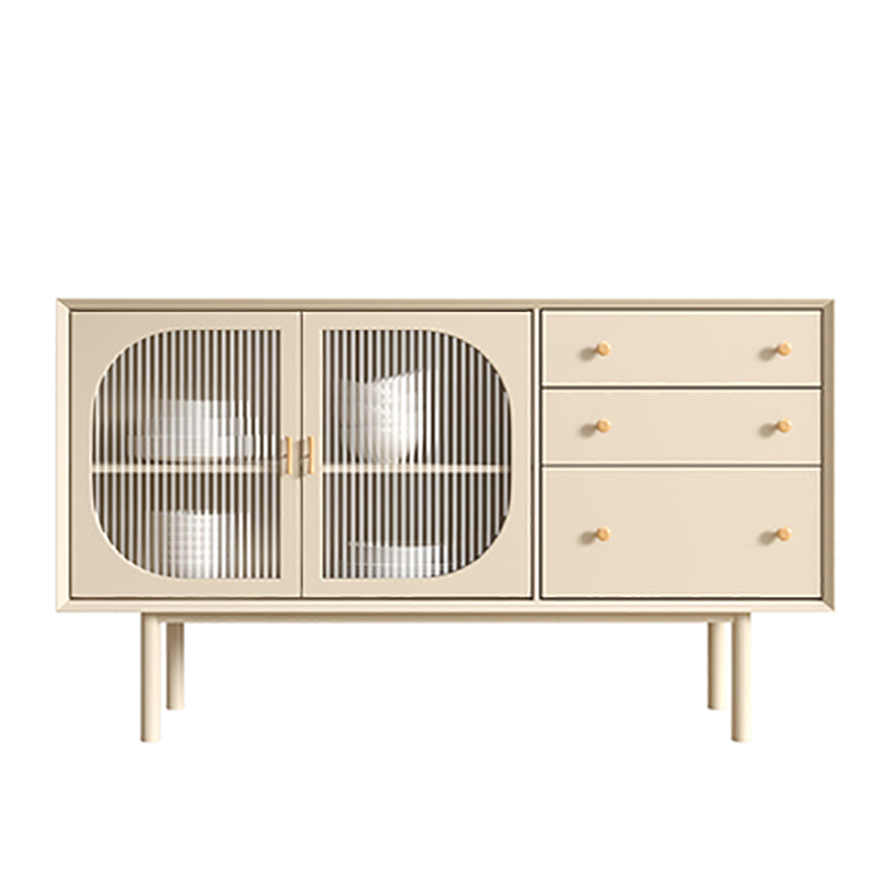 Contemporary Dining Server Dining Room Sideboard with Drawers and Storage