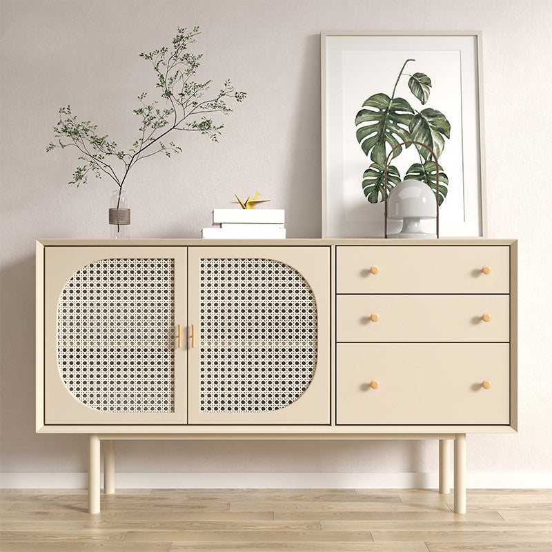 Contemporary Dining Server Dining Room Sideboard with Drawers and Storage