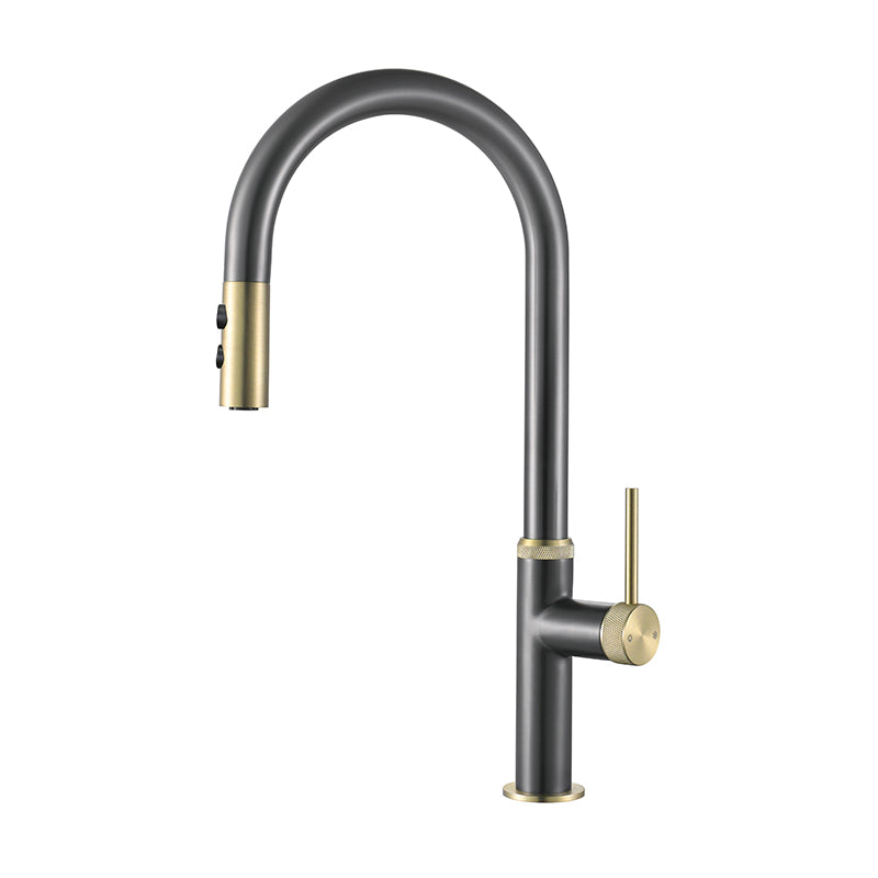 Touch Sensor Kitchen Faucet Swivel Spout with Pull Down Sprayer