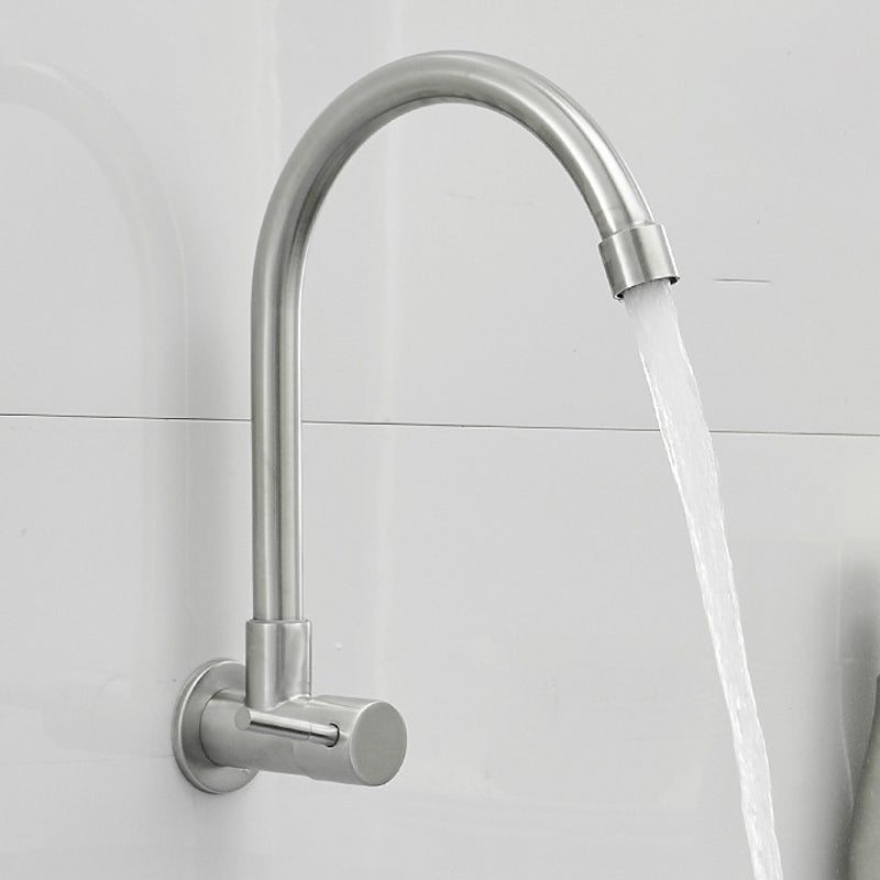 Modern Bridge Faucet Stainless Steel Swivel Spout Spray Kitchen Faucet