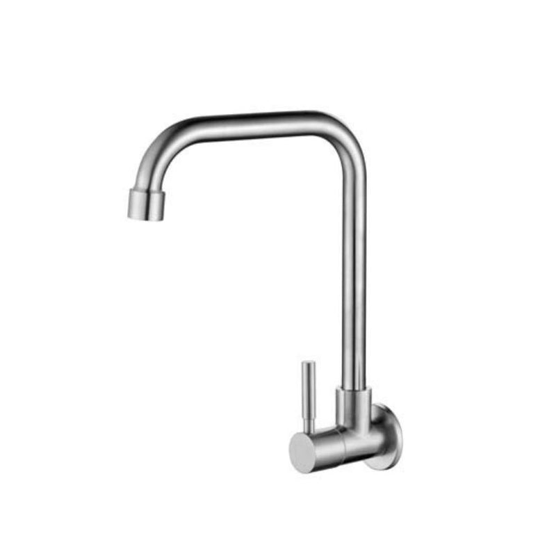 Modern Bridge Faucet Stainless Steel Swivel Spout Spray Kitchen Faucet