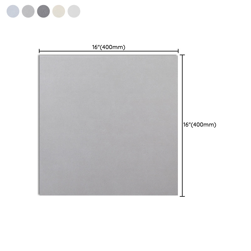 Rectangle Floor Tile Straight Edge Pure Color Floor Tile with Non-slip