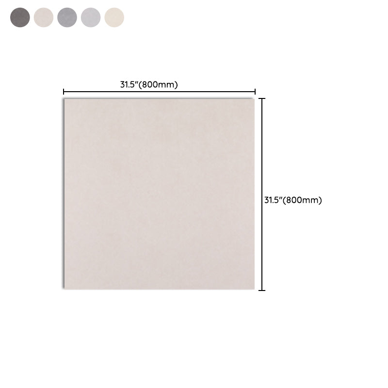 Rectangle Floor Tile Straight Edge Pure Color Floor Tile with Non-slip