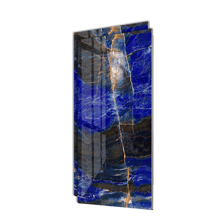 Marble Appearance Singular Tile Mirrored Rectangular Floor Tile