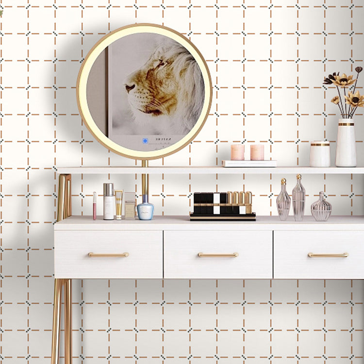 Plastic Peel and Stick Wall Tile Waterproof Single Tile Wallpaper with Rectangular Shape