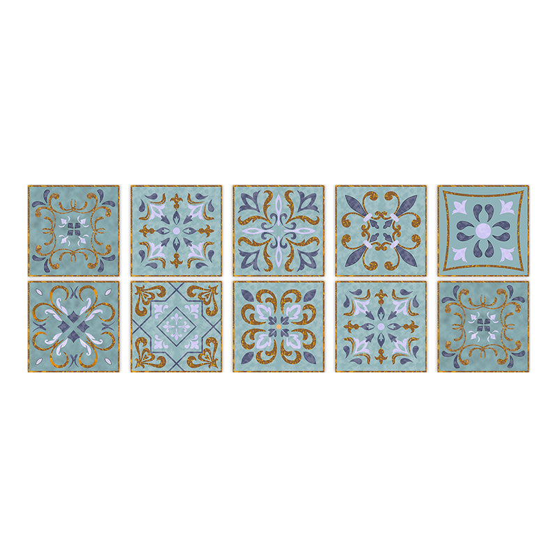 Square Peel & Stick Mosaic Tile PVC Waterproof Mosaic Tile Wallpaper