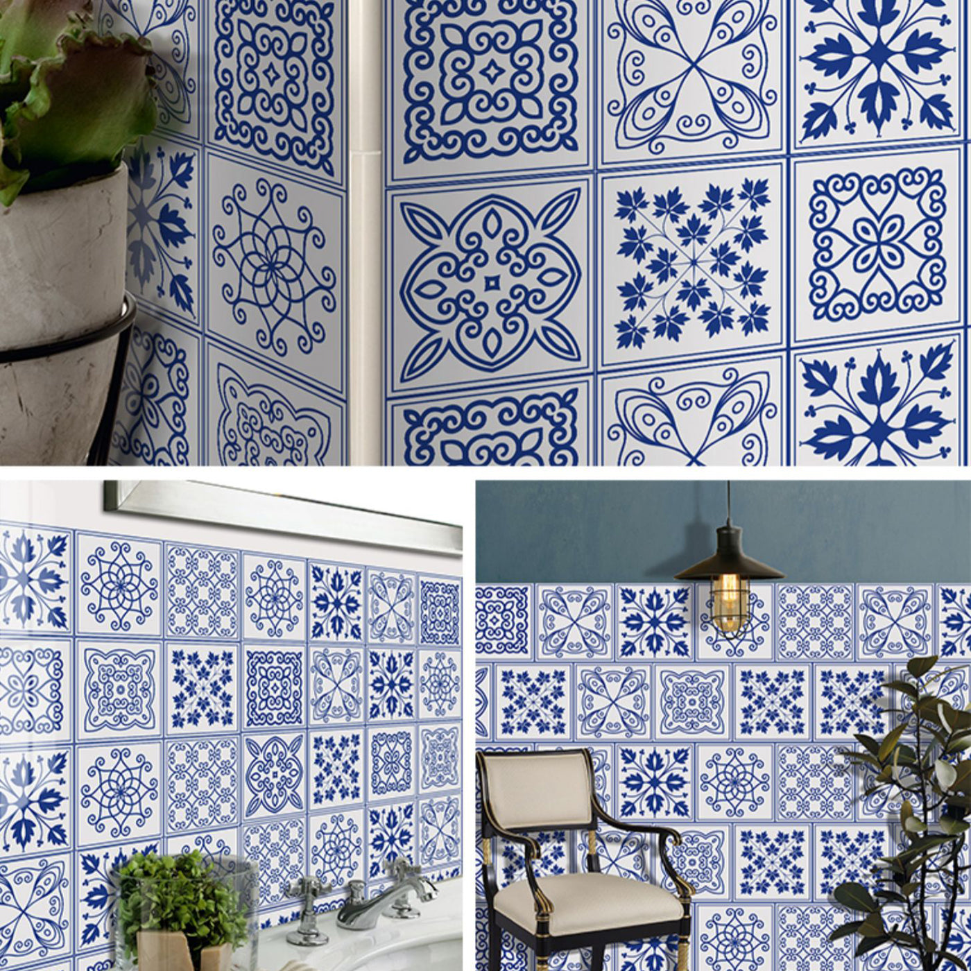 Square Peel & Stick Mosaic Tile PVC Waterproof Mosaic Tile Wallpaper