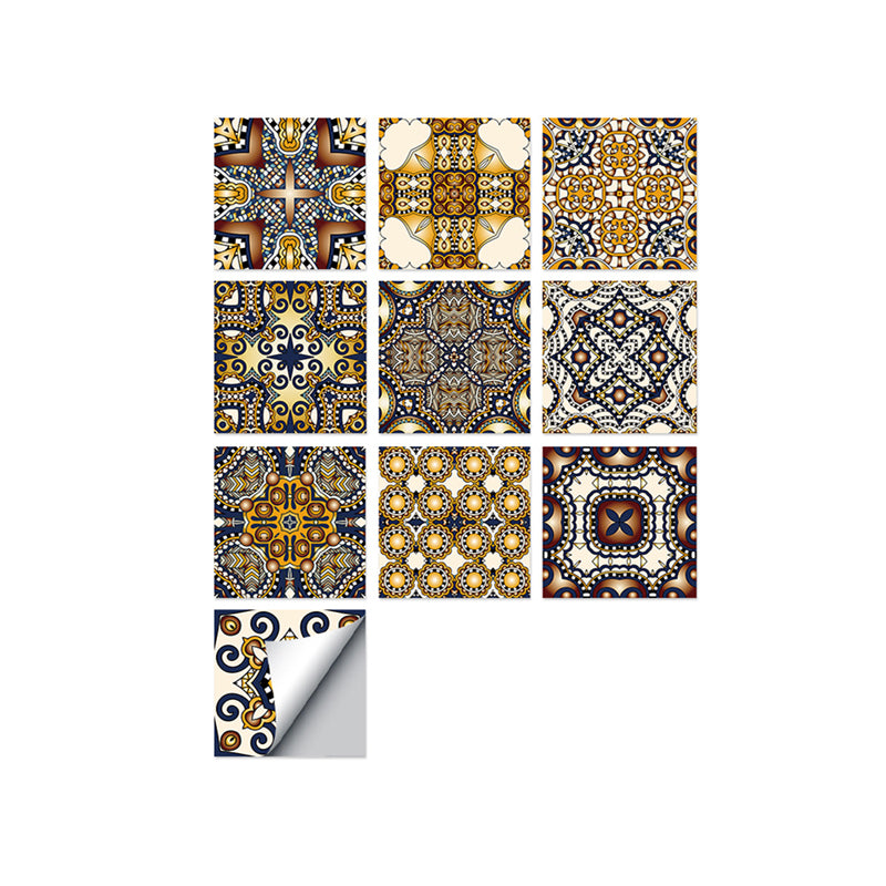 Square Peel & Stick Mosaic Tile PVC Mosaic Tile Wallpaper with Waterproof