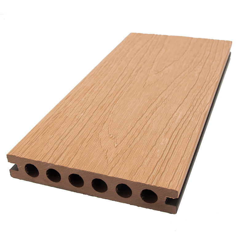 Medium Wood Engineered Hardwood Flooring Waterproof Click-Locking for Patio Garden