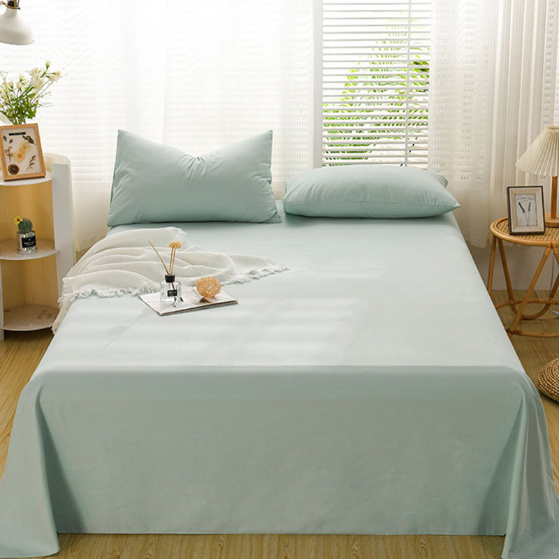 Solid Color Bed Sheet Set 100 Cotton Soft & Smooth Bed Sheet Set