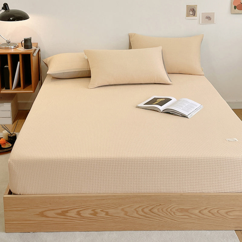 Solid Color Bed Sheet Set Soft & Smooth Breathable Bed Sheet Set