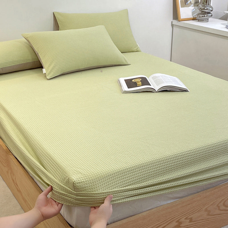 Solid Color Bed Sheet Set Soft & Smooth Breathable Bed Sheet Set