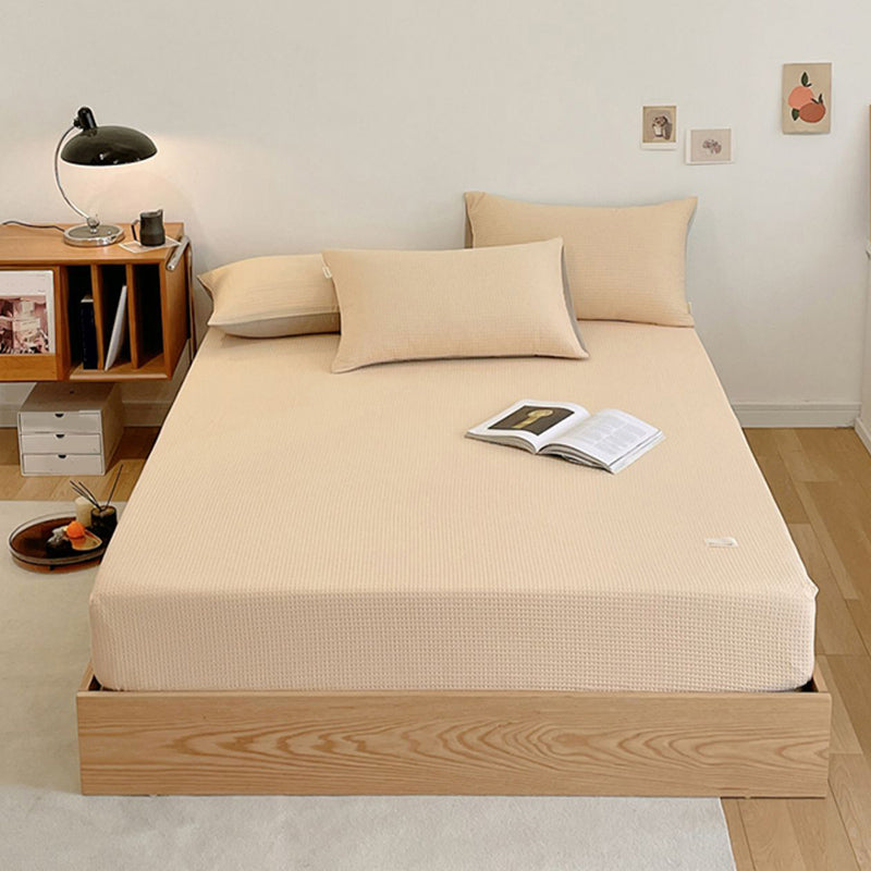 Solid Color Bed Sheet Set Soft & Smooth Breathable Bed Sheet Set