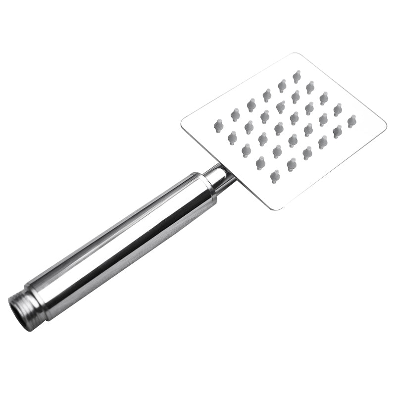 Shower Head Brass Square Raining Jet Tube Handheld Shower Head