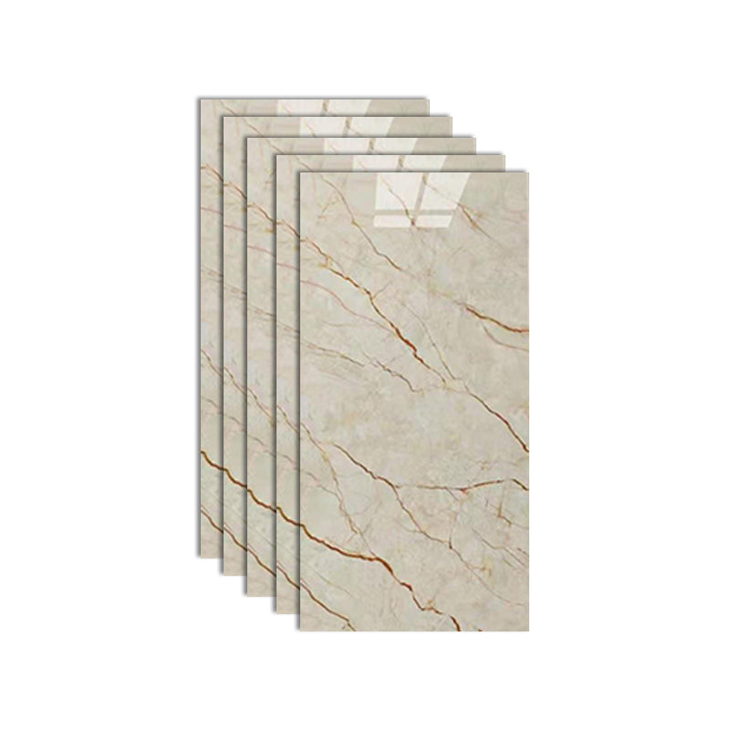 Plastic Peel and Stick Wall Tile Field Tile Wallpaper with Rectangular Shape