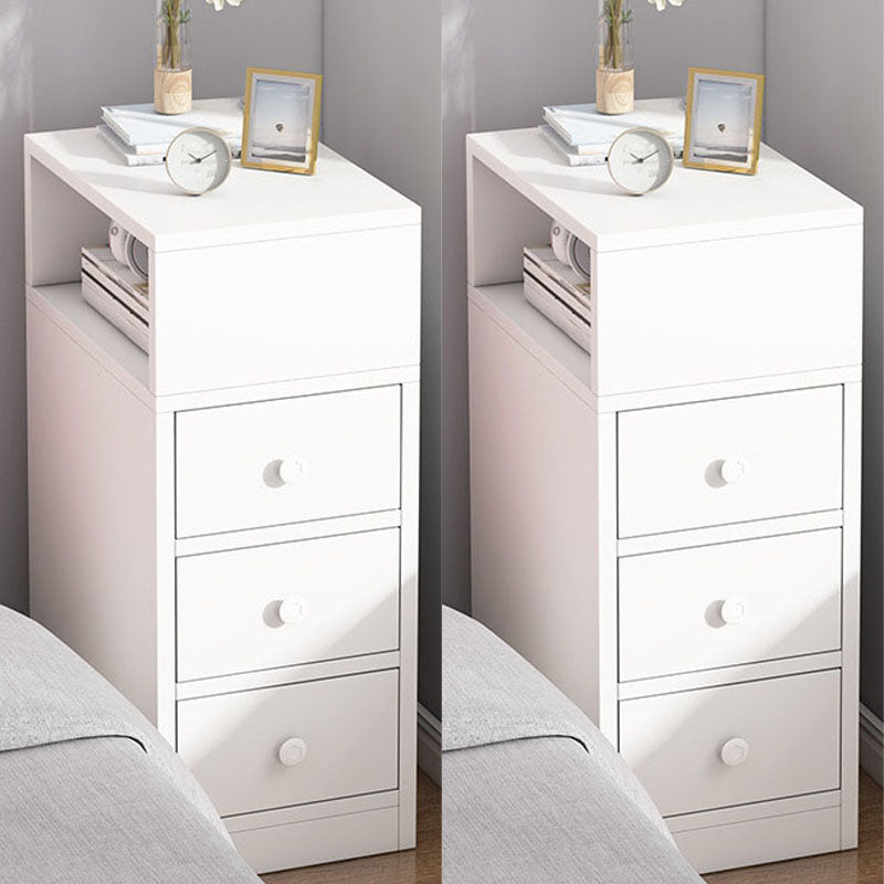 Modern Bed Nightstand Drawers Included Wood Night Table for Bedroom