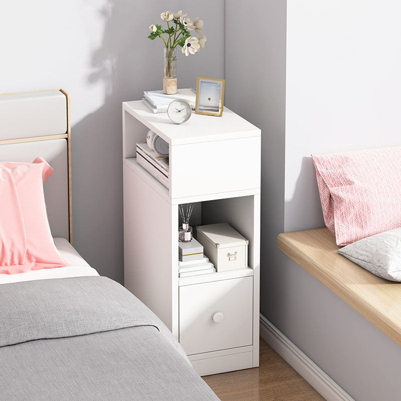 Modern Bed Nightstand Drawers Included Wood Night Table for Bedroom