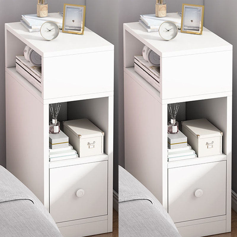 Modern Bed Nightstand Drawers Included Wood Night Table for Bedroom