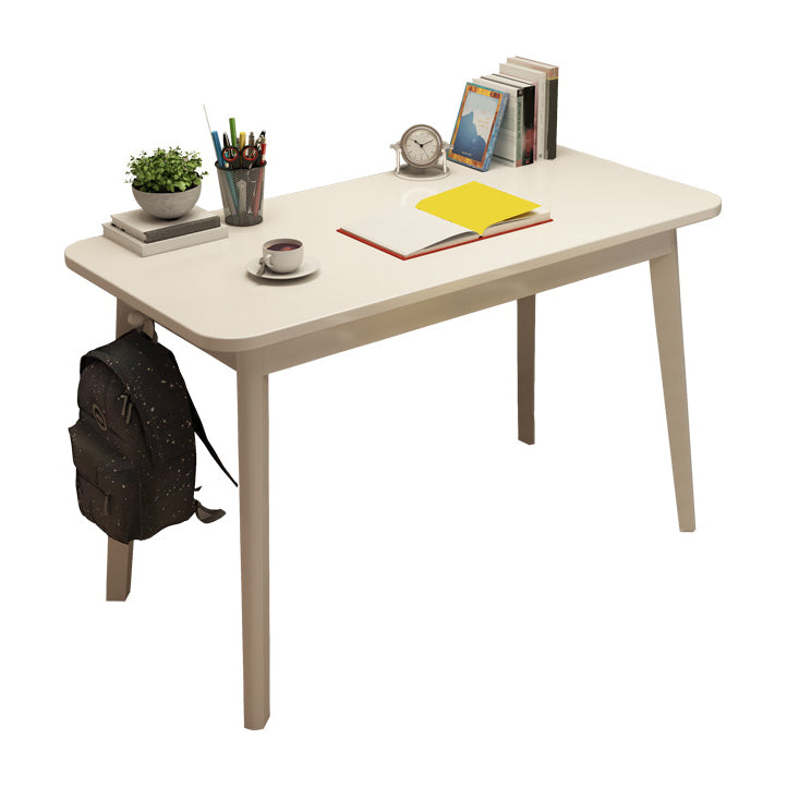 Modern Style Wooden Office Desk Rectangular Shape Task Desk with 4-Legs for Home