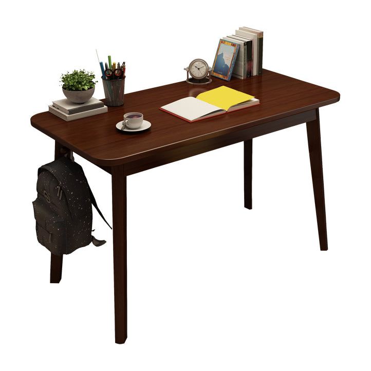 Modern Style Wooden Office Desk Rectangular Shape Task Desk with 4-Legs for Home