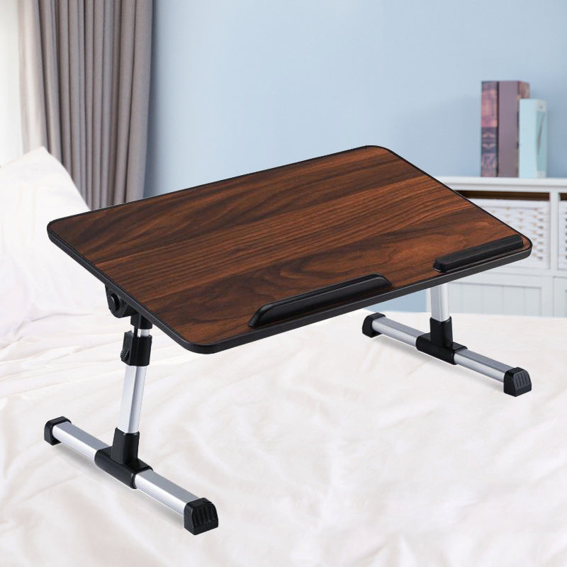 Modern Style Rectangular Shape Writing Desk Wooden Task Desk with 2-Legs for Home