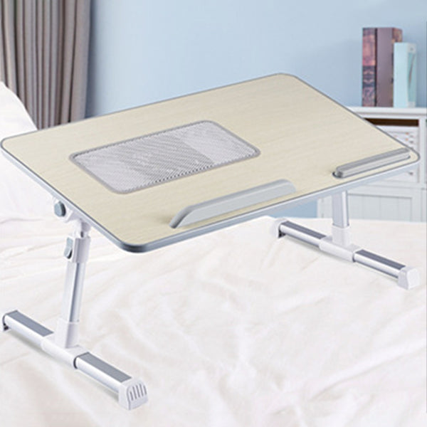 Modern Style Rectangular Shape Writing Desk Wooden Task Desk with 2-Legs for Home