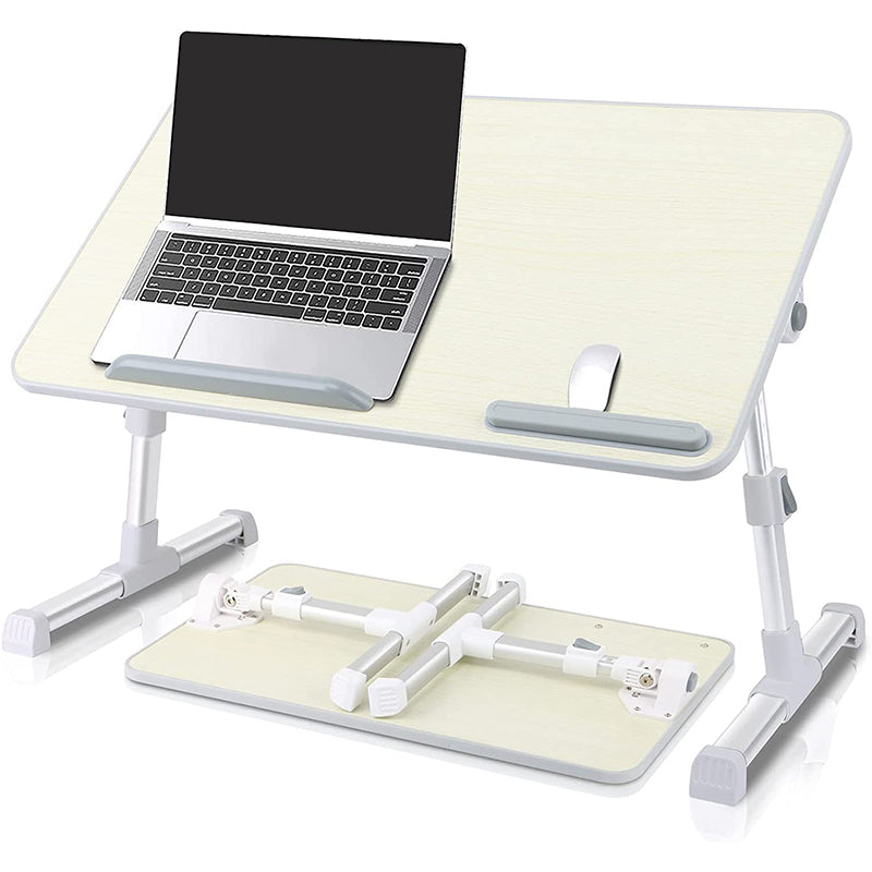 Modern Style Rectangular Shape Writing Desk Wooden Task Desk with 2-Legs for Home