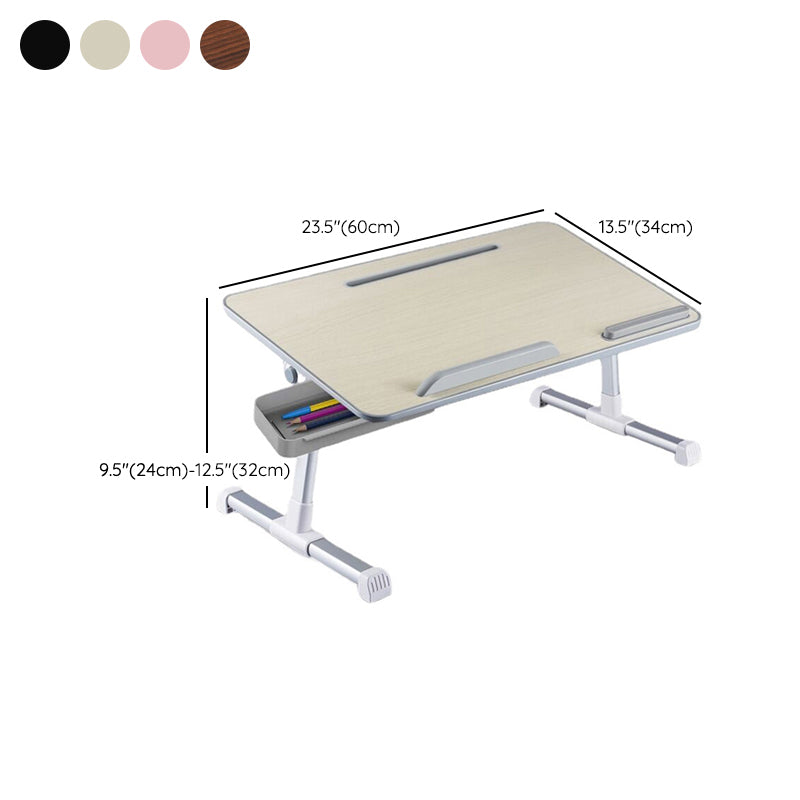 Modern Style Rectangular Shape Writing Desk Wooden Task Desk with 2-Legs for Home