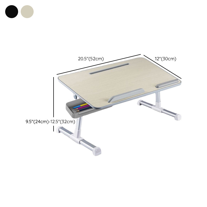 Modern Rectangular Shape Office Desk Wooden Writing Desk with 2-Legs for Home