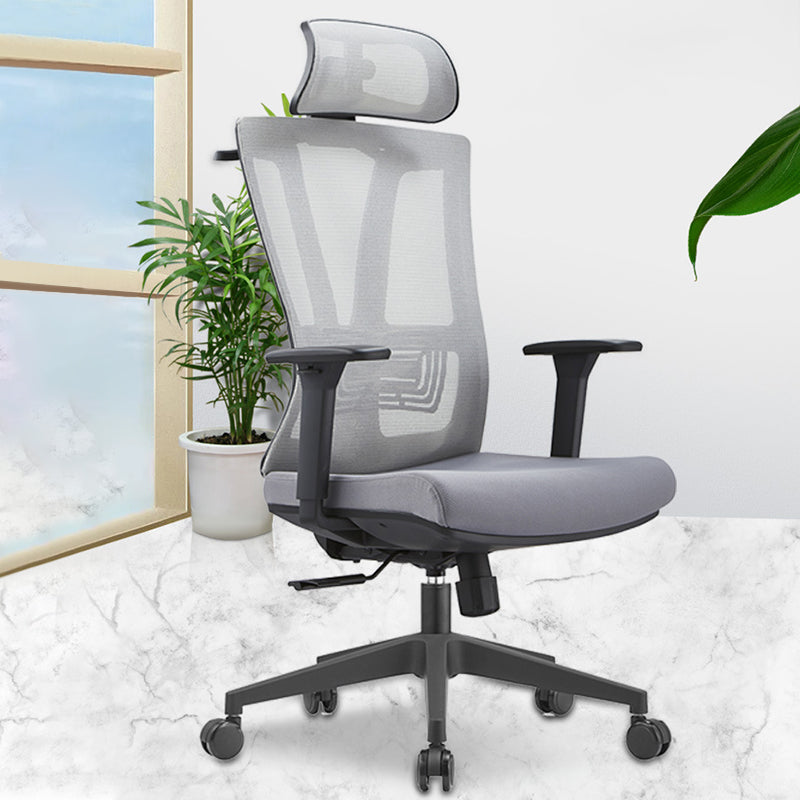 Modern Removable Arms Chair Adjustable Seat Height Office Chair with Wheels