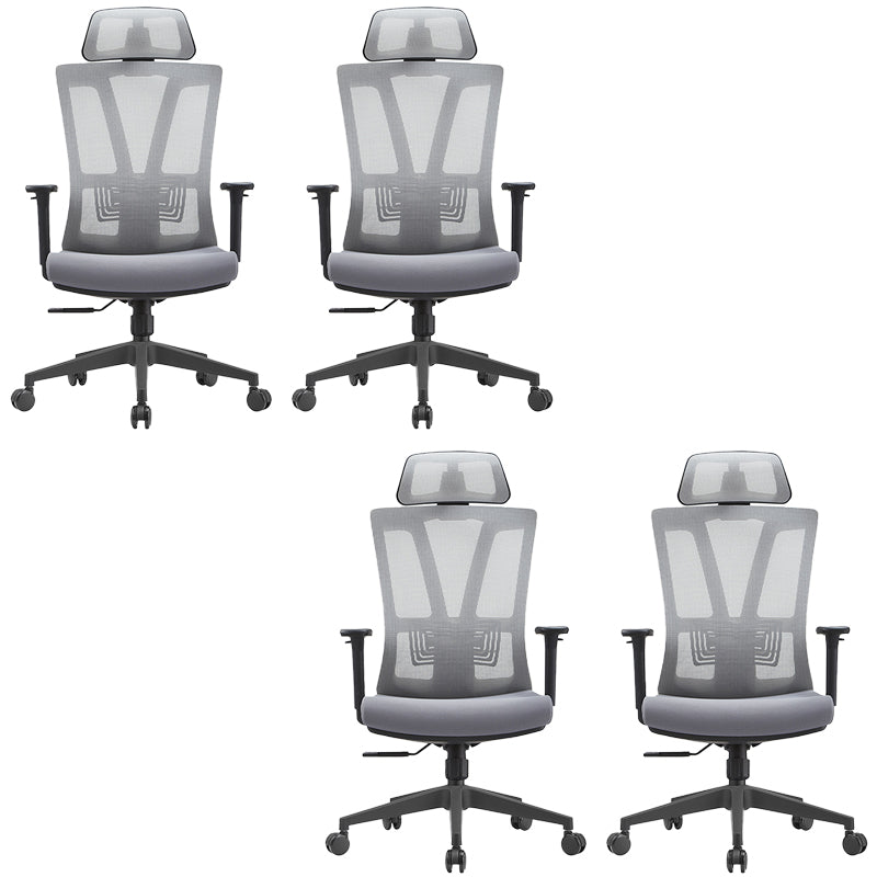 Modern Removable Arms Chair Adjustable Seat Height Office Chair with Wheels