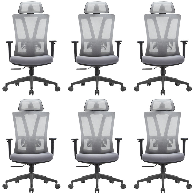 Modern Removable Arms Chair Adjustable Seat Height Office Chair with Wheels