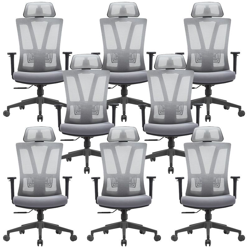 Modern Removable Arms Chair Adjustable Seat Height Office Chair with Wheels