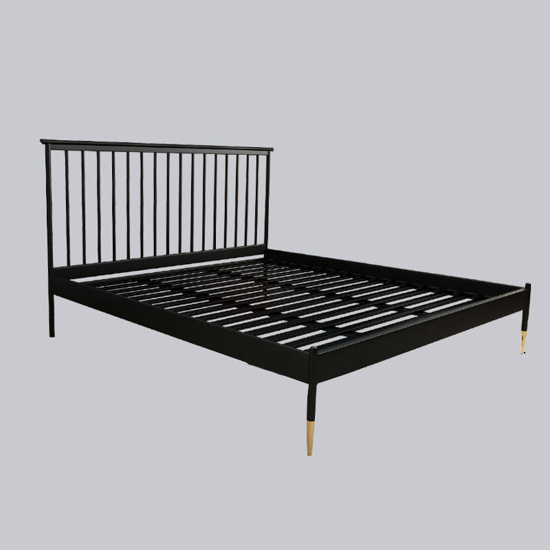 Modern Slat Standard Bed No Theme Metal Tall Clearance Panel Bed