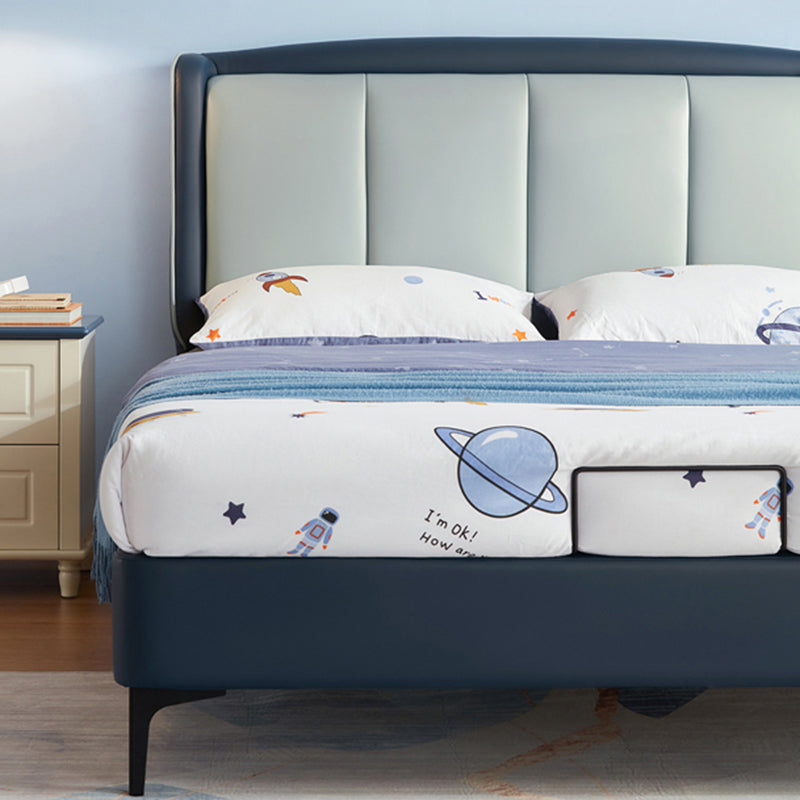 No Theme Kids Bed Upholstered Headboard Contemporary Panel Bed