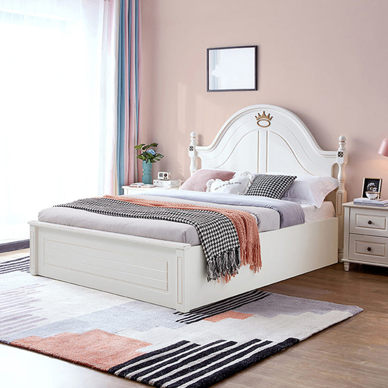 Storage Kids Bed No Theme Modern Standard Bed with Headboard