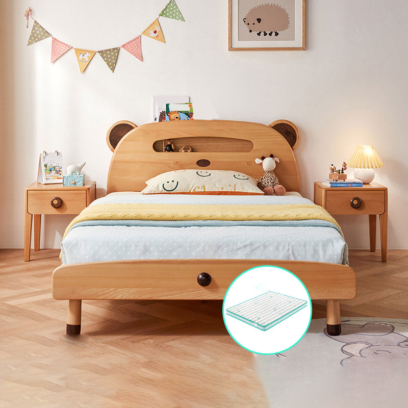 No Theme Standard Bed Modern Solid Wood Kids Bed with Headboard