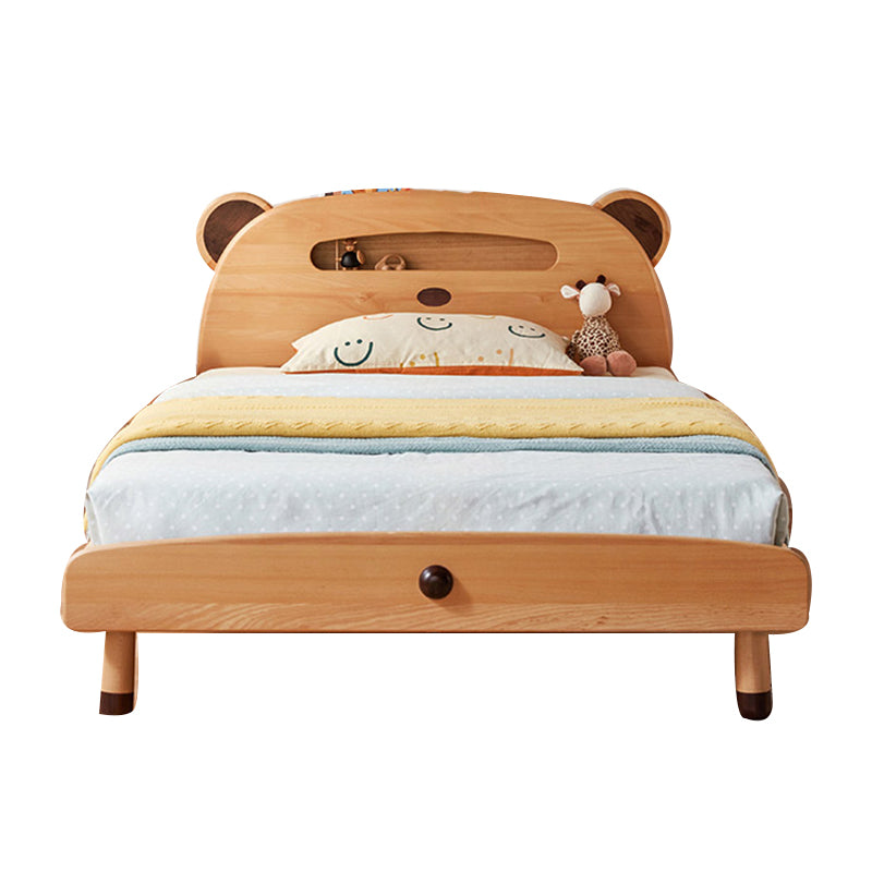 No Theme Standard Bed Modern Solid Wood Kids Bed with Headboard