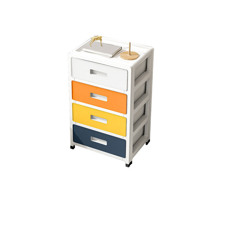 Coastal Cabinet Plastic Drawers Filing Cabinet for Home Office