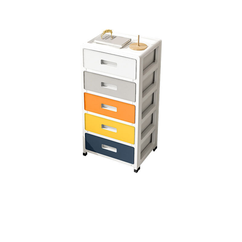 Coastal Cabinet Plastic Drawers Filing Cabinet for Home Office