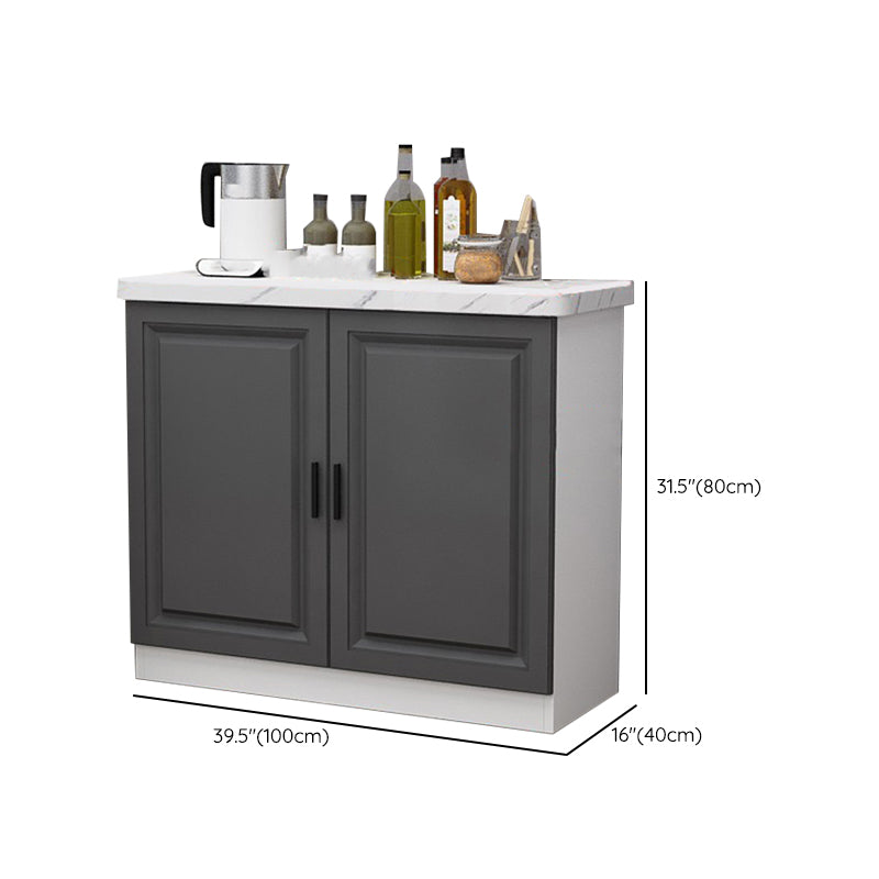 Contemporary Dining Server Dining Room Buffet Server Cabinet with Storage