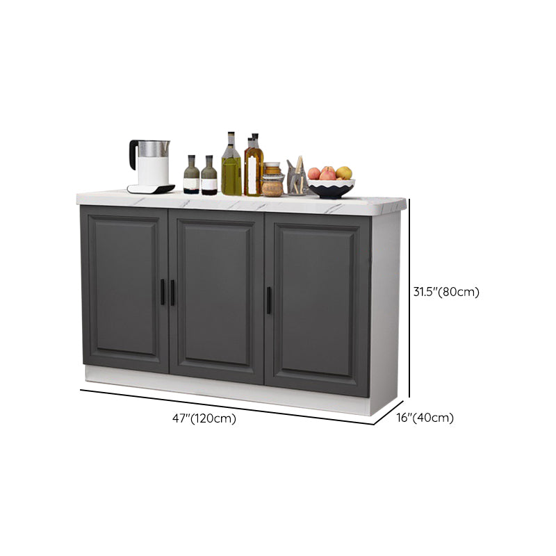 Contemporary Dining Server Dining Room Buffet Server Cabinet with Storage