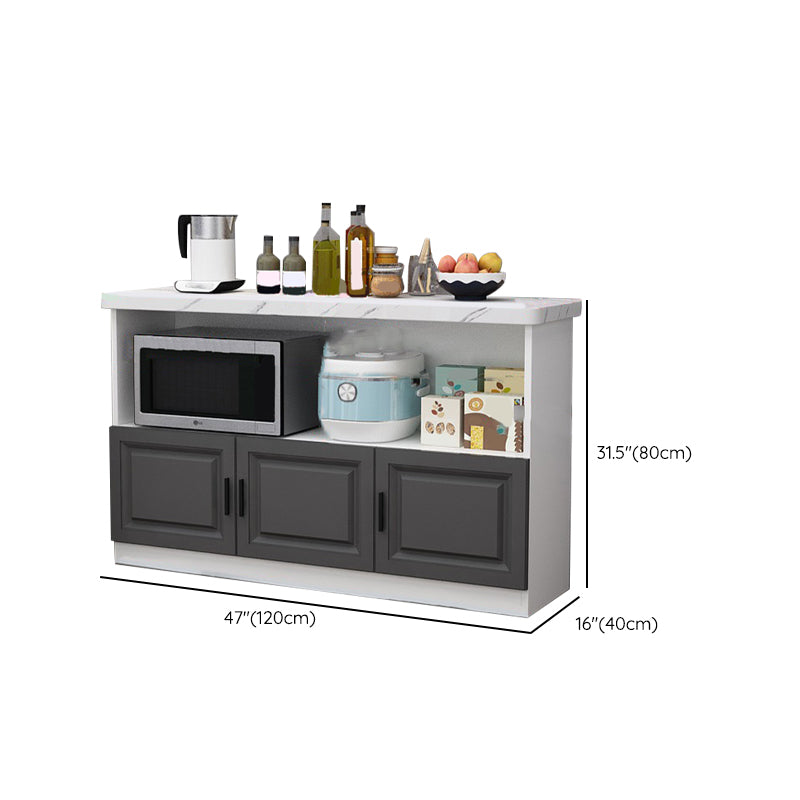 Contemporary Dining Server Dining Room Buffet Server Cabinet with Storage