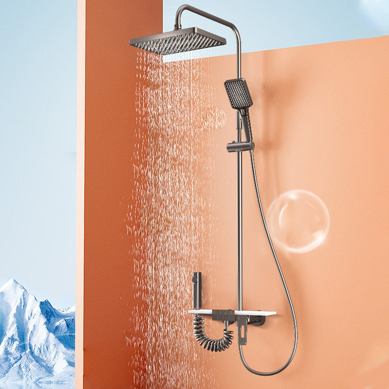 Modern Shower Faucet Adjustable Spray Pattern Shower Head Combo