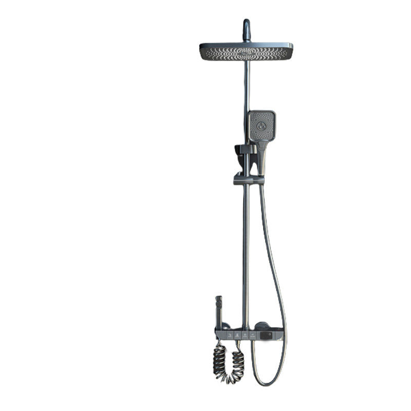 Wall Mount Shower Set Slide Bar Included Adjustable Spray Shower Combo