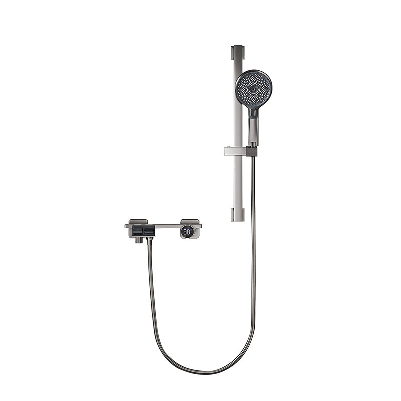 Classic Shower System Adjustable Spray Pattern Swivel Shower Combo with Slide Bar