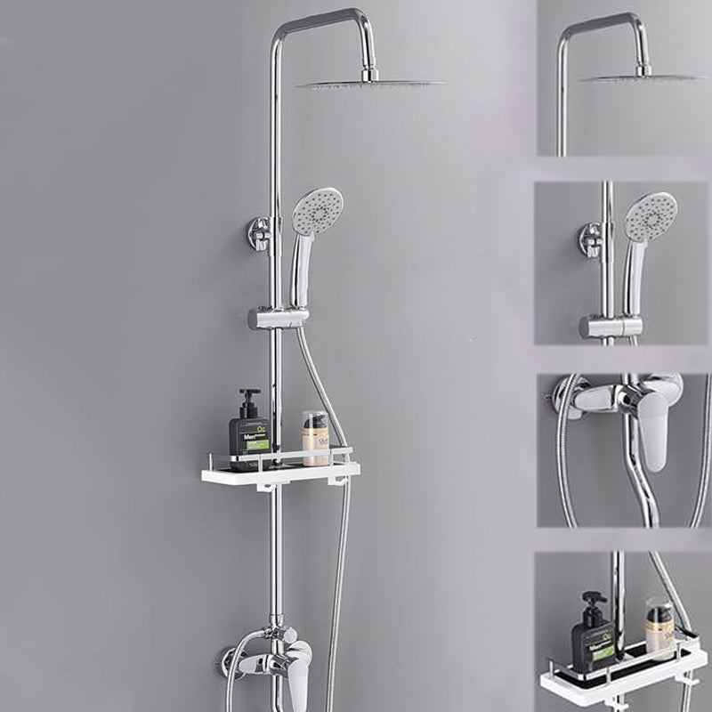 Shower System Rain Handheld Shower Head Wall mounted Adjustable Water Flow Shower System